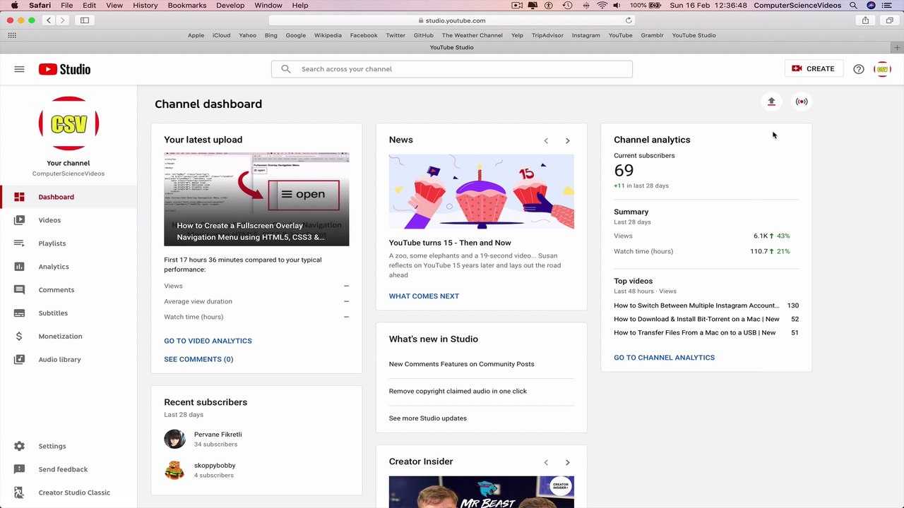 How to USE YouTube - Access Your YouTube Channel | Tutorial 14 - video ...