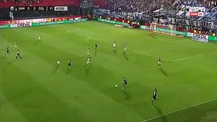 Colazo marca el 1 a 0 para Gimnasia frente a Colón