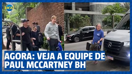 Equipe de produção do Paul Mccartney é vista em BH
