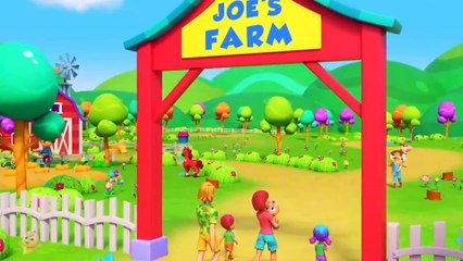 Old Farmer Joe Had A Farm | Joe's Farm Song For Kids