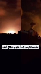 قصف صهيوني عنيف لجنوب قطاع غزة