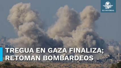 Se termina la tregua entre Israel y Hamas; reanudan bombardeos