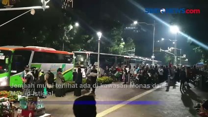 Massa Aksi Kemanusiaan untuk Palestina Mulai Berdatangan di Monas dan Masjid Istiqlal