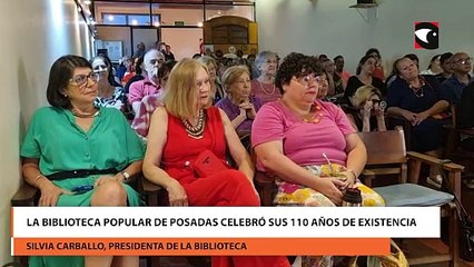 La Biblioteca Popular cumplió 110 años y su presidenta agradeció el apoyo de la comunidad
