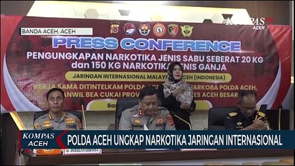 Polda Aceh Kembali Ungkap Narkotika Jaringan Internasional