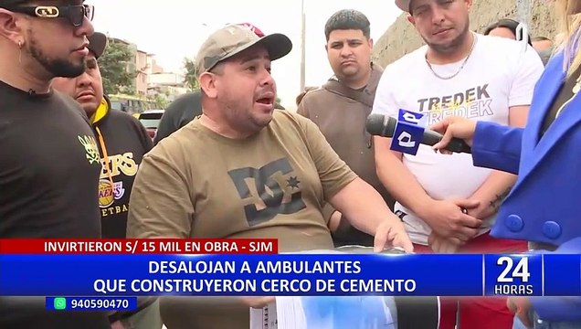 SJM: desalojan ambulantes que armaron feria navideña en la vía pública
