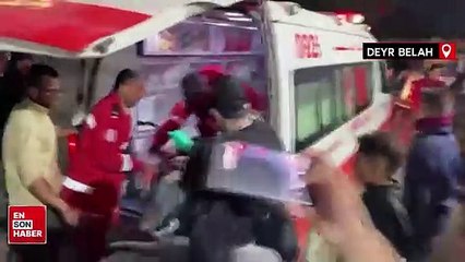 İsrail'in Gazze Şeridi'ne saldırılarında yaralananlar hastanelere getiriliyor