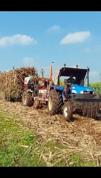 Sonalika tractor pulled heavy loaded swaraj sugarcane tractor// how to pull out stuck sugarcane loaded tractor