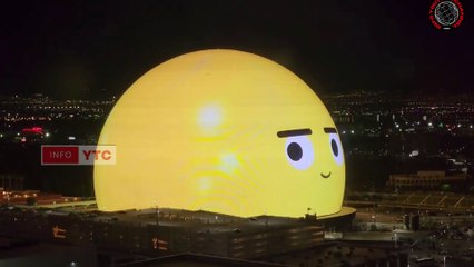 Download Video: Las Vegas $2.3BN Mega Sphere NEW! World's Largest LED Sphere Lights Up for 1st Time