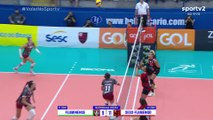 1º SET - FLUMINENSE X SESC FLAMENGO - SUPERLIGA FEMININA 23/24 ❤❤❤AMO VÔLEI!