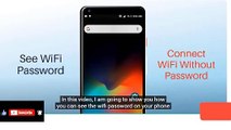 How To Connect WiFi Without Password in 2023-WiFi Password pata kre-How to View WiFi Passwords on Android Mobile