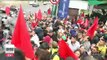 Trabajadores del sindicato del colegio de Bachilleres protestaron en el Valle de México