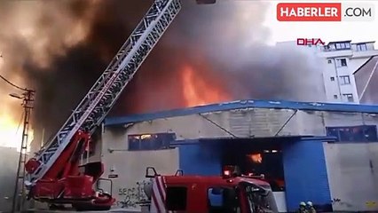 MALTEPE'DE İŞ YERİ YANGINI -1