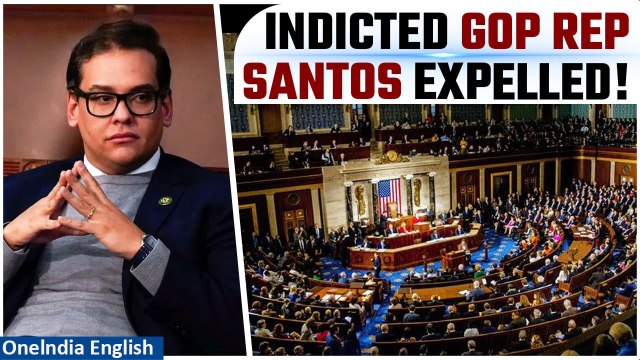 Indicted Republican Lawmaker George Santos Expelled from U.S. House | Oneindia News