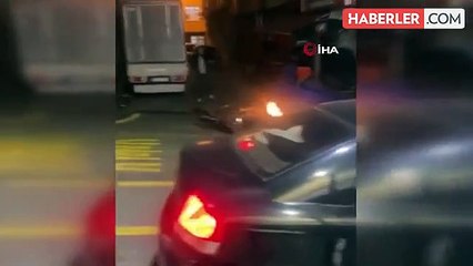 Kağıthane'de Silahlı Saldırı Anları Görüntülendi