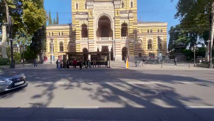 Tbilisi Bus No.364 Full Route: First Republic Square → Mtatsminda Park [Window View]