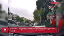 İstanbul’da meydana gelen trafik kazaları kamerada
