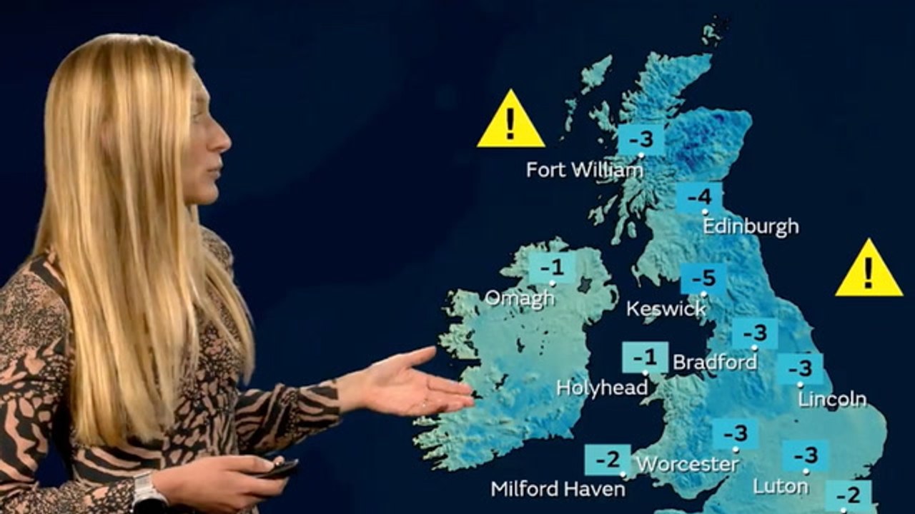 Freezing temperatures to grip UK as forecasters warn of rain and snow