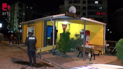 Motosikletli 2 kişi taksi durağını kurşunladı