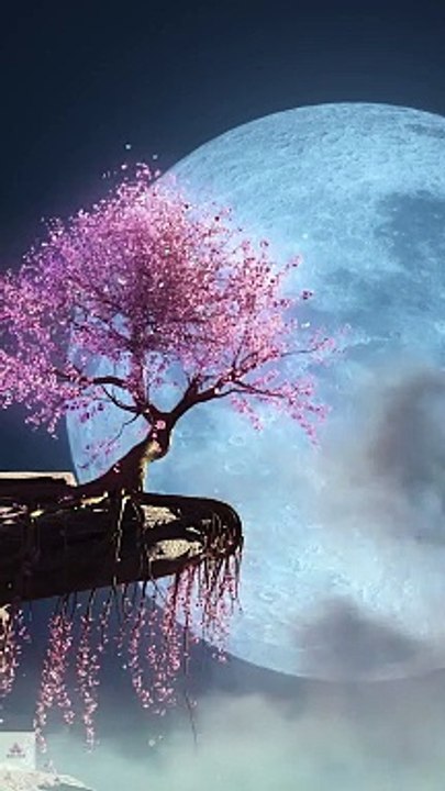 Japanese Music Relaxation Moonlit Sakura Blossoms & Cherry Trees   #SakuraMusic #JapaneseRelaxation