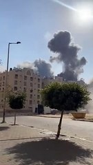 قصف أبراج في منطقة أبراج حمد