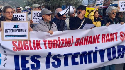 Foça'da yapılmak istenilen JES projesine tepki