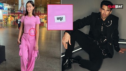 Ananya Pandey ने पहनी Rumoured Boyfriend Aditya Roy Kapur के नाम की Tshirt!, Video देख Fans बोले