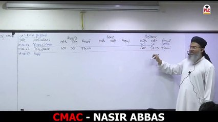 Lecture #8 _ Inventory Valuation _ CMA _ CAF-3 _ by Sir Nasir Abbas FCA _ Autumn 2023 Sep 23