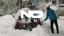 Habitantes de Munique acordam com manto de neve de 40 cm e muito trabalho pela frente