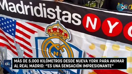 Más de 5.000 kilómetros desde Nueva York para animar al Real Madrid: “Es una sensación impresionante”