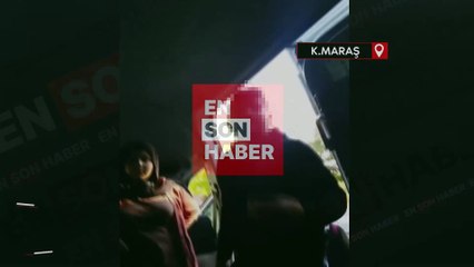 Kahramanmaraş'ta Filistin şalından rahatsız olan sürücü