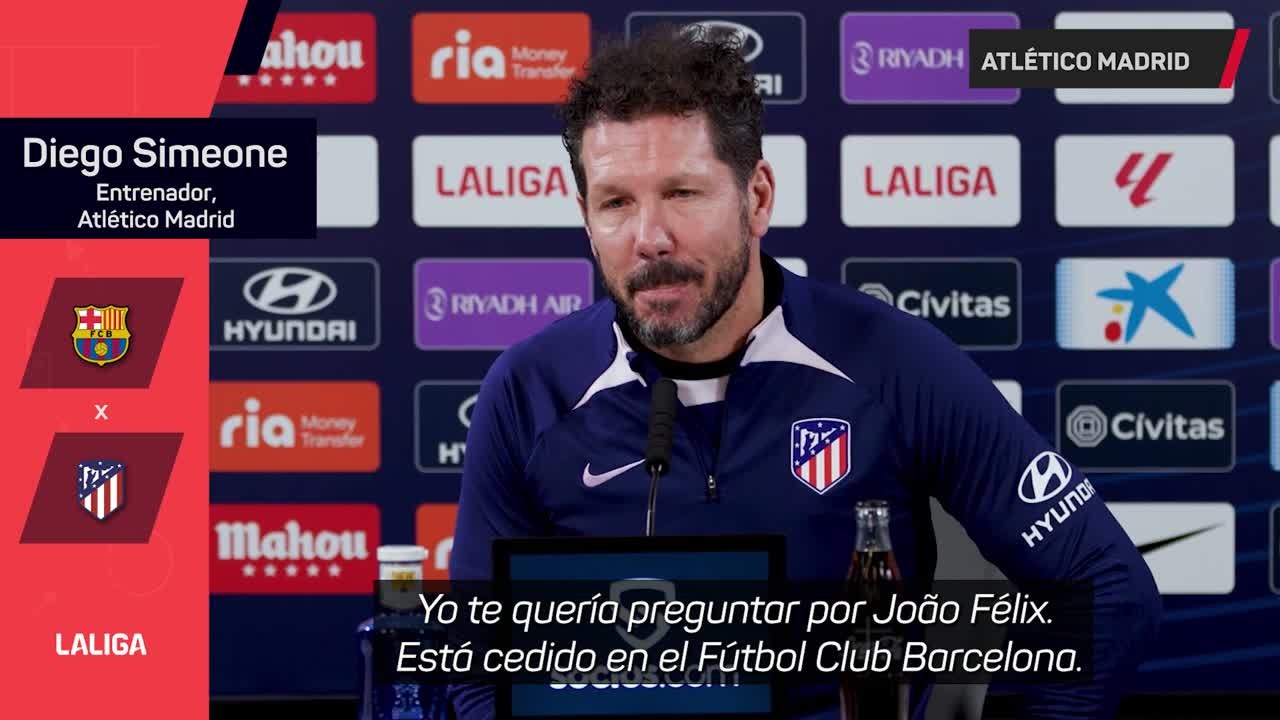 Simeone, por Joao Félix: "No hablo de los jugadores que no están en nuestro equipo"