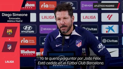 Simeone, por Joao Félix: "No hablo de los jugadores que no están en nuestro equipo"