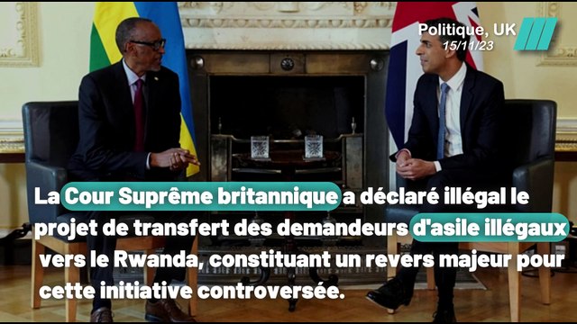 La Cour Suprême britannique rejette le projet anti-immigration illégale aux Anglais