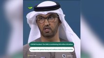 COP28 President: The UAE contributes $100 million to support methane deduction partnership