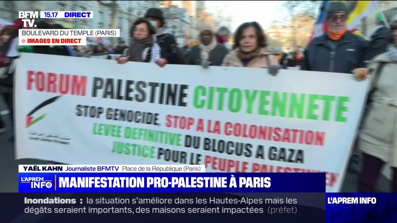 Guerre Israël-Gaza: une manifestation pour "exi...