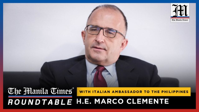 Italian Ambassador to the Philippines H.E. Marco Clemente | The Manila Times Roundtable