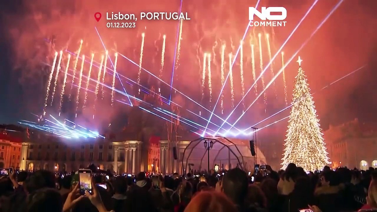 Lissabon im weihnachtlichen Lichterglanz