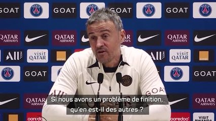 PSG - Luis Enrique : "Un souci dans la finition ? C'est hilarant"
