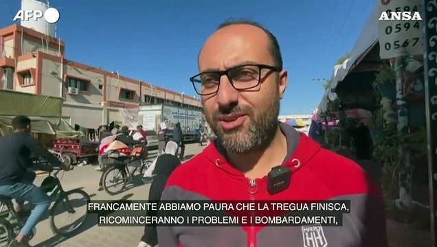 Gaza, residenti preoccupati per l'imminente fine della tregua