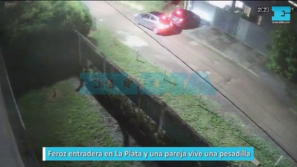 Feroz entradera en La Plata y una pareja vive una pesadilla