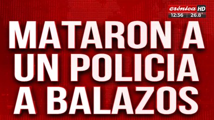 Mataron a un policía a balazos en zona norte