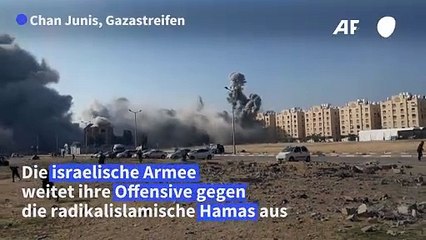 Download Video: Israelische Armee fliegt Luftangriffe im südlichen Gazastreifen