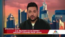 U.S. military Osprey aircraft crashes off coast of Japan