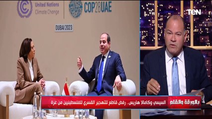 بعد لقاء الرئيس السيسي ونائبة الرئيس بايدن.. والديهي   يكشف تغير موقف أمريكا من تهجير الفلسطينيين
