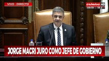 Jorge Macri juró como jefe de Gobierno de la ciudad