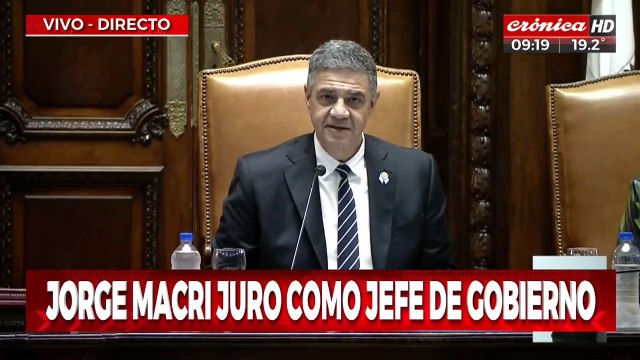 Jorge Macri juró como jefe de Gobierno de la ciudad