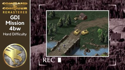 How to Beat Command & Conquer GDI Mission 4 B W: Reinforce Bialystok - Hard - HD