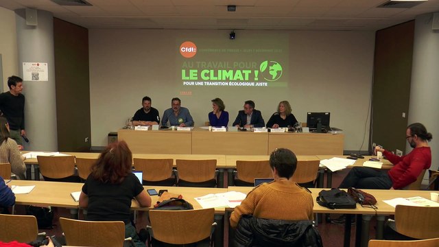 Conférence de presse - Manifeste transition écologique juste