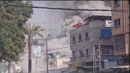 قصف إسرائيلي يستهدف مسجد العودة وسط مخيم جباليا